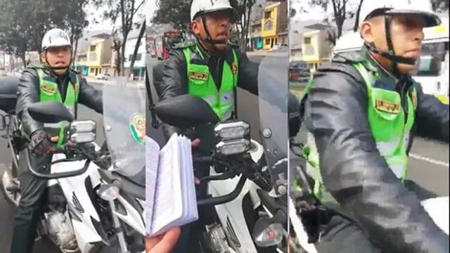 Facebook: taxista dejó en ridículo a policía que le quiso poner una papeleta [VIDEO] 