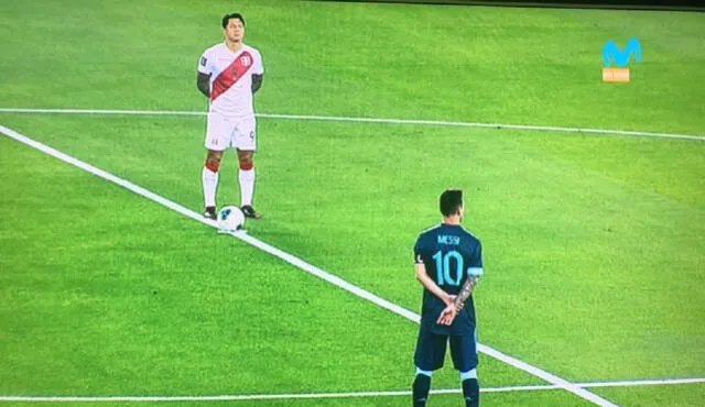 La selección peruana realizó un minuto de silencio. Foto: captura Movistar Deportes
