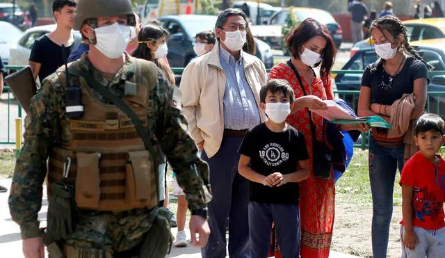 Cuarentena total para más de 1,3 millones en Santiago de Chile por coronavirus. Foto: AFP.