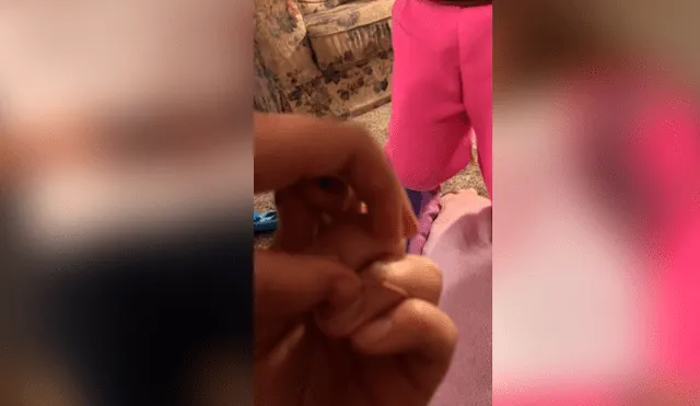 Con ayuda de un drone, padre logra sacarle el diente a su hija [VIDEO]