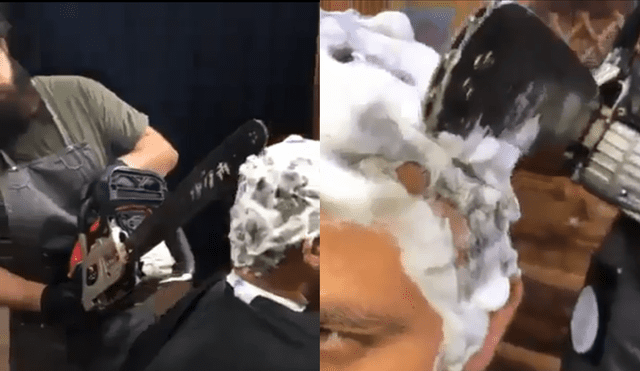 Facebook: Barbero utiliza motosierra en vez de tijeras y así terminan sus clientes [VIDEO]