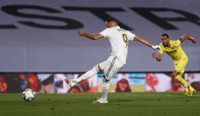 Benzema anota doblete en victoria de Real Madrid. | Foto: EFE