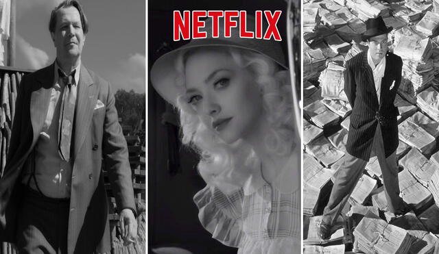 Gary Oldman regreso al cine dando vida a Herman J. Mankiewicz, el mito detrás de Ciudadano Kane. Foto: Netflix