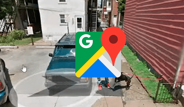 Google Maps Viral: captan a sujeto en singular momento con su pitbull