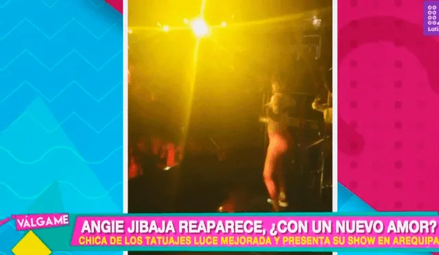 Angie Jibaja reaparece en los escenarios y es captada con misterioso galán