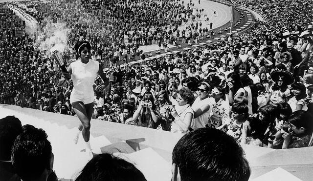 Enriqueta Basilio estuvo presente en los Juegos Olímpicos de México 1968. (Créditos: AFP)