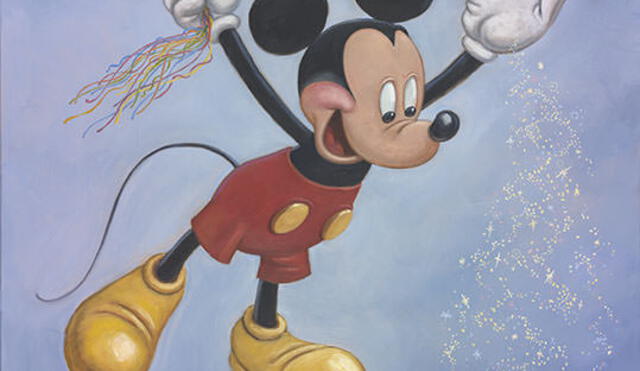 Revelan el retrato oficial de Mickey Mouse por sus 90 años