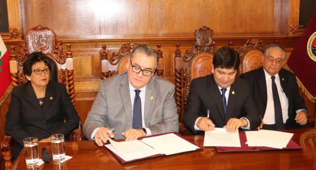 Universidad Nacional de San Agustín firmó un convenio con la Universidad de Oklahoma.