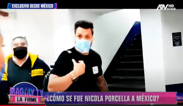 Nicola Porcella no puede explicar cómo viajó a México para Guerreros 2020 y se niega a responder a los periodistas