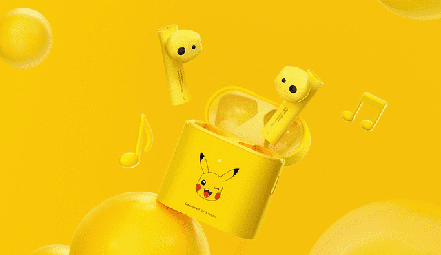 Los nuevos audífonos inalámbricos Air 2s de Pikachu. Foto: Xiaomi