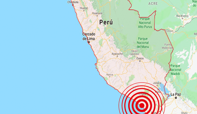 IGP registró esta madrugada un sismo de magnitud 4.0 en Arequipa