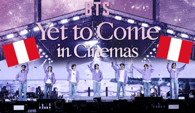 "Yet to come in Busan", último concierto OT7 en vivo de BTS, fue realizado en apoyo a la candidatura de Corea a la Expo Mundial 2022. Conoce aquí en qué cines de Perú proyectarán el espectáculo. Foto: composición LR/Hybe