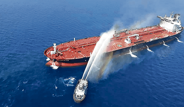 Constante tensión. El 13 de junio del 2019 el barco petrolero noruego Front Altair fue atacado en las aguas del Golfo de Omán.