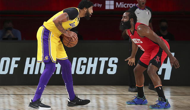 Los Angeles Lakers vencieron 110-100 a Houston Rockets por el Juego 4 de los NBA Playoffs 2020. Foto: AFP