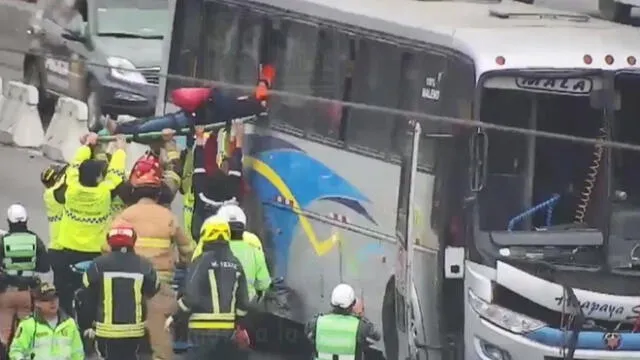 Heridos fueron atendidos por personal de la municipalidad de Surco, la Policía Nacional del Perú (PNP) y el Cuerpo General de los Bomberos (Fotos: Municipalidad de Surco)