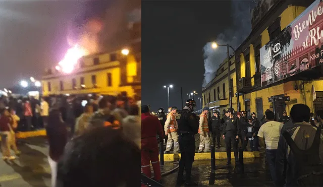 Bomberos controlan incendio suscitado a unas cuadras del Palacio de Gobierno [VIDEO]
