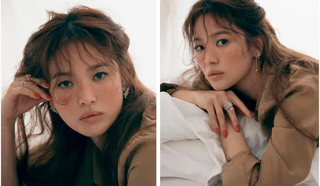 Song Hye Kyo vestida de Gucci para la edición de mayo 2020 de ELLE Signapore.