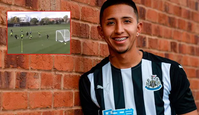 Rodrigo Vilca tiene contrato con el Newcastle hasta el 2024. Foto: Composición Instagram/Newcastle United