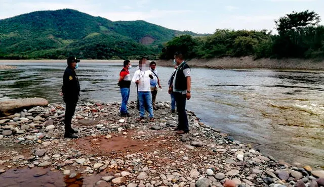 Autoridades de la región San Martín constataron denuncias sobre actividad ilegal en río Huallaga. Foto: Ministerio Ppúblico