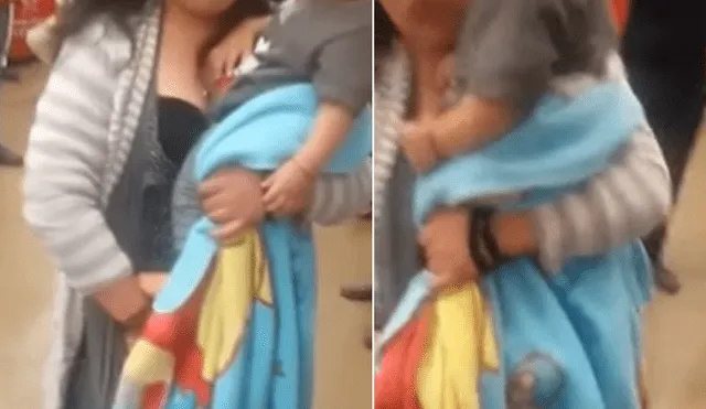 YouTube: Mujer con bebé en brazos intenta robar en supermercado, pero pasa tremenda vergüenza