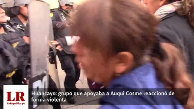 Huancayo: seguidores de alcalde Auqui agreden a periodistas y opositores [VIDEO]