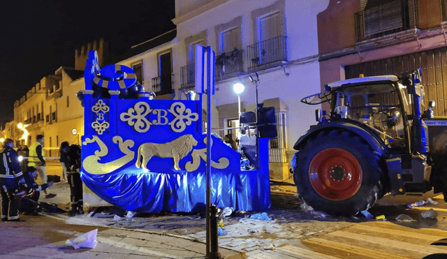 El trágico accidente en el municipio de Marchena, España, ocurrió en la previa de la festividad por Dia de Reyes. Foto: EFE
