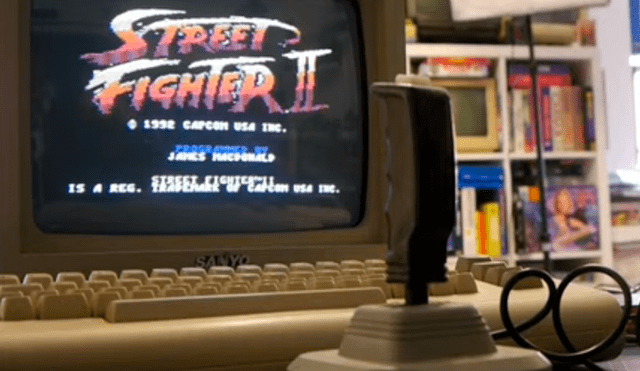 Las versiones de Street Fighter II para las computadoras de la época eran ciertamente de las más infames. Imagenes: Nostalgia Nerd/YouTube.