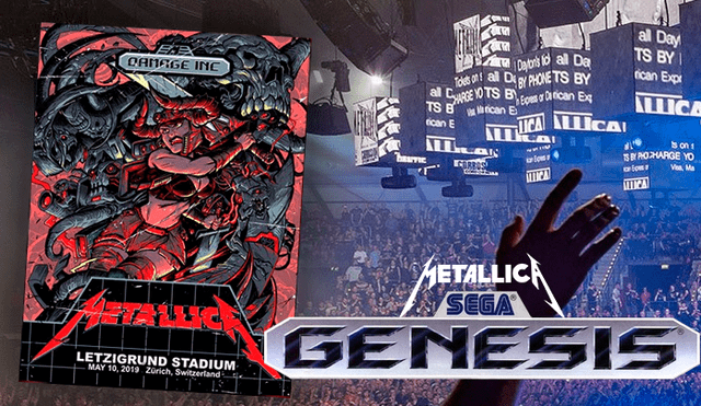Metallica hace homenaje al Sega Genesis anunciado uno de sus conciertos