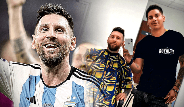 En 2018, el peruano Antonio De la Fuente tuvo la oportunidad de peinar y dilaogar con Lionel Messi. Foto: composición LR/EFE/captura Instagram/@Antonio.de.la.fuente
