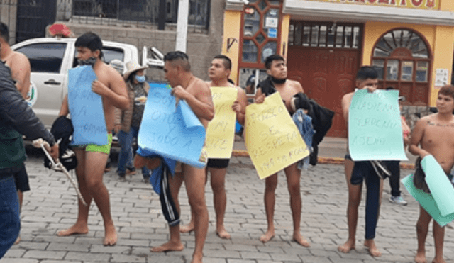 Ronderos pasean desnudos por las calles a presuntos sicarios Otuzco La Libertad