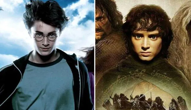 Harry Potter contra El señor de los anillos. Créditos: J. K. Rowling/ J. R. R. Tolkien