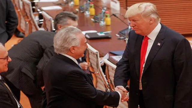 Durante su mandato, Michel Temer estrechó vínculos con Estados Unidos de la mano de Donald Trump. Foto: difusión