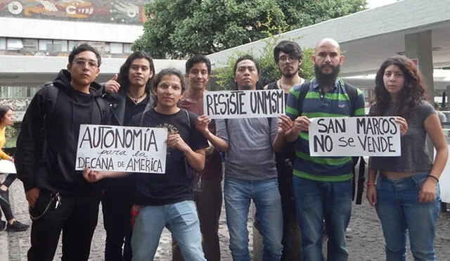 Protestas en San Marcos | Alumnos de la Universidad de México apoyan a estudiantes de San Marcos | UNMSM |