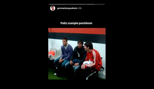 Jugador de Universitario comparte una imagen junto a Lionel Messi 