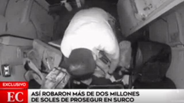 Cámara muestra cómo trabajador de Prosegur roba más de 2 millones de soles