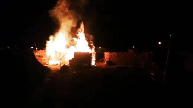 Incendio de leña causa pánico en distrito de Puno