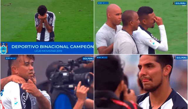 Varios jugadores de Alianza Lima lloraron desconsoladamente tras perder la final ante Binacional. | Foto: Gol Perú