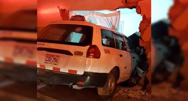 Moquegua: alcalde salva de ser embestido por auto que impactó contra su casa