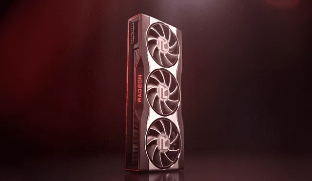 La Radeon RX 6000 cuenta con arquitectura RDNA2 y presenta tres ventiladores. Foto: AMD.