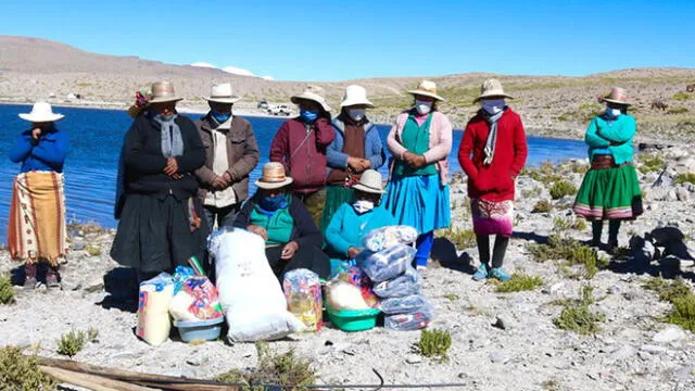 Comité de Damas de la Región entregó canastas de víveres a la familia de pescador.
