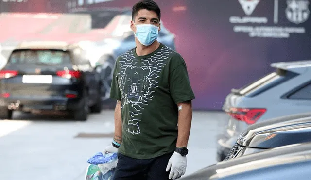 Luis Suárez se sometió a prueba de coronavirus junto al resto del plantel del  Barcelona. | Foto: EFE