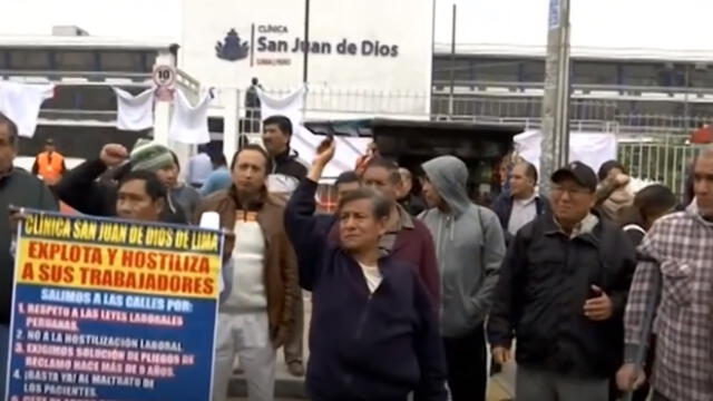 Trabajadores de Clínica San Juan de Dios denuncian abuso laboral[VIDEO]