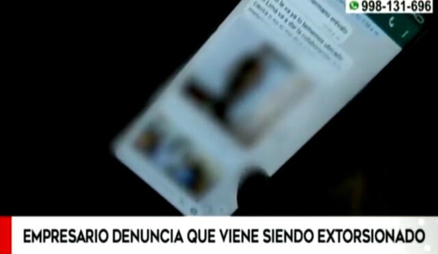 Los mensajes estarían siendo enviados de un penal desde Venezuela, según empresario. Foto: captura de América TV