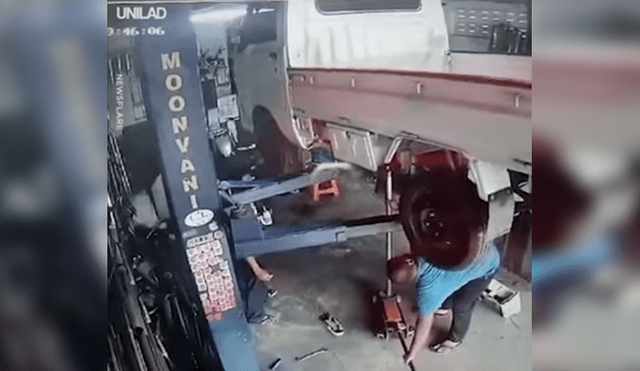 Facebook viral: mecánico comete terrible error al revisar camioneta que puso en peligro su vida [VIDEO]