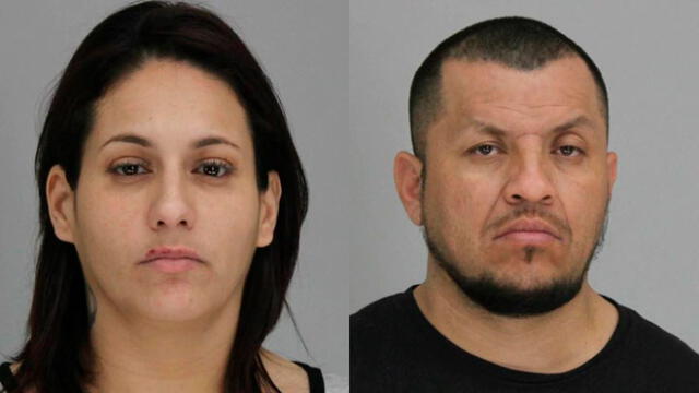 Felicia Vásquez y Arturo Espinoza son acusados de manipular evidencia al ocultar un cadáver humano. Fuente: Departamento de Policía de Dallas.