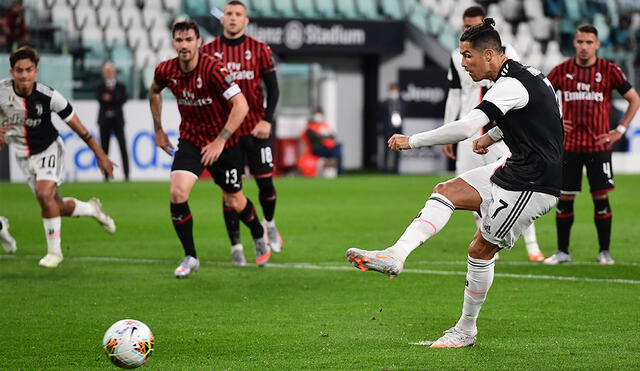 Cristiano Ronaldo perdió la chance de marcar su primer gol tras su regreso a la actividad. Foto: AFP.