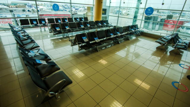 Aeropuerto Jorge Chávez presentó nuevos protocolos de seguridad. (Fotos: John Reyes / La República)