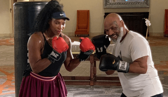 Serena recibió lecciones de box del propio Mike Tyson.