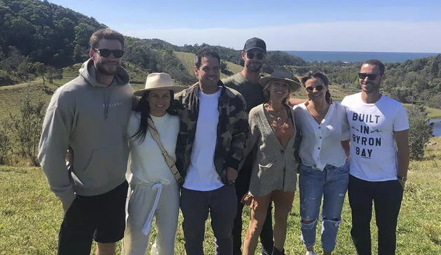 Liam Hemsworth pasa vacaciones con su familia para olvidar a Miley Cyrus