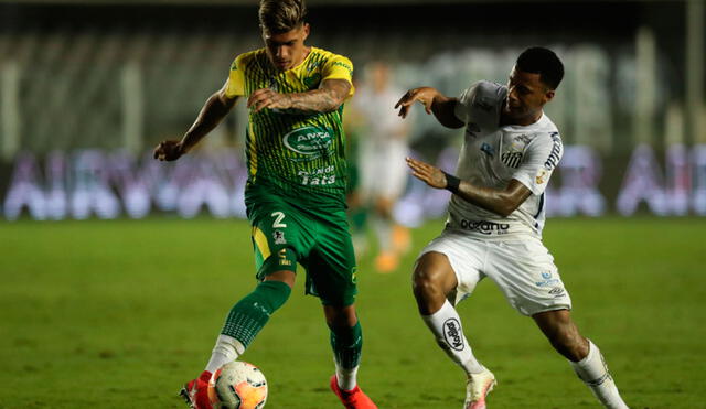 Santos y Defensa y Justicia igualaron por la fecha 6 de la Copa Libertadores 2020. Foto: AFP.